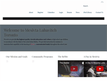 Tablet Screenshot of mesivtalubavitch.org